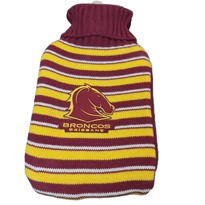 Brisbane Broncos NRL Hot Water Bottle and Cover Hottie Heat Pack - Bild 1 von 9