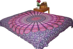 AamiraA Hippie Pink Purple Mandala Tapestry Bohemian Wall Hanging Throw Dorm - Picture 1 of 13
