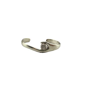 Bracciale Modernista Vintage Alicia 950 Taxco Messico Argento Sterling Cristallo Gemma - Foto 1 di 6