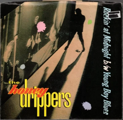 Rockin' at Midnight by The Honeydrippers (7" Vinyl, 1984, Es Paranza, PS) VG/VG - Image 1 of 4
