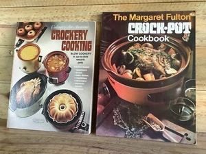 CROCKERY COOKING & MARGARET FULTON CROCK POT COOKBOOK PAPERBACK BOOKS - Picture 1 of 6