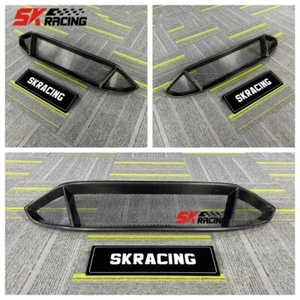 For 17-18 Ford Mondeo Fusion Glossy Black/Carbon Fiber Front Bumper Upper Grille - Picture 1 of 17