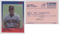 1989 Star Burlington Indians Anthony Delacruz #8