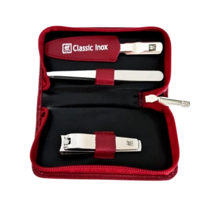 Zwilling Inox Maniküre-Set 3-teilig/ Taschen-Etui/ Manicure/ NEU