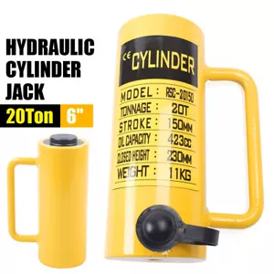 20/50 Ton Hydraulic Cylinder Jack 4"/6" inch Stroke Single Acting Solid Ram Jack - Foto 1 di 38