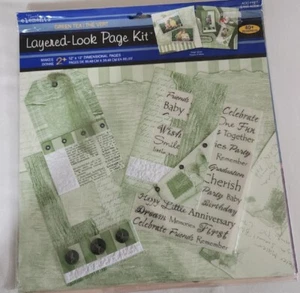 Paper Bliss Timeless Elements Kit pagina look a strati 12" tè verde - Foto 1 di 3