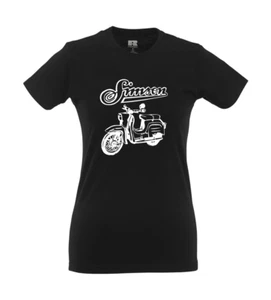 Simson + Schwalbe I Fun I Lustig I Sprüche I Girlie Shirt - Picture 1 of 4