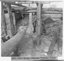 Placer Mining,Columbia,Tuolumne County,Interior of the Dump-box,California,1866