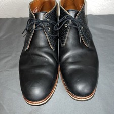 Mens 13 D HELM PETE RANCOURT Black Leather Short Ankle Chukka Boots Made in USA