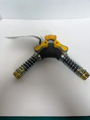 Adaptador de grifo de manguera de jardín de alto flujo Nelson 5/8" salida doble 50315HD NUEVO Foto 1 de 4