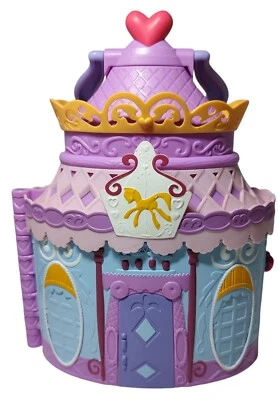 Hasbro My Little Pony Castillo Portátil Juego Casa Rosa Púrpura Retro 2014 9.5 pulgadas Foto 1 de 4