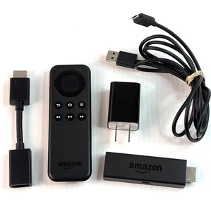 Amazon Fire TV Stick (1st Gen) Media Streamer w/ Remote & Cords TESTED COMPLETE - Picture 1 of 5