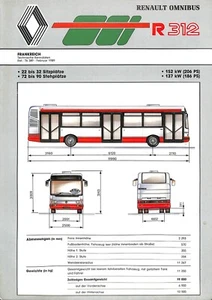 RENAULT OMNIBUS R 312 de 1989 / DEUTSCH - Bild 1 von 4