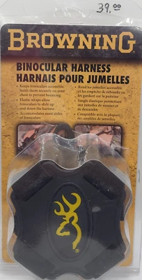 Browning Binocular Harness Strap black chest harness strap MADE IN THE USA