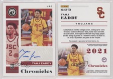 2021-22 Panini Chronicles Draft Picks Rookie Signatures Tahj Eaddy #CR-TEA Auto