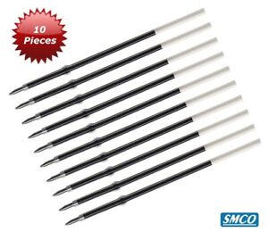 10 RECEPTION PEN Ball Point REFILLS Black Ink LENGTH 107mm BY SMCO