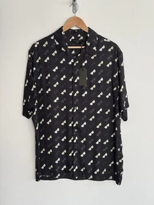 Allsaints “Corey” Camisa Manga Corta Negro Gafas de Sol Negro Mediano ***NUEVO *** - Imagen 1 de 11
