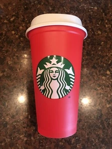 Starbucks Holiday Red Reusable Plastic Cup 16 oz Christmas Limited Edition - Bild 1 von 2