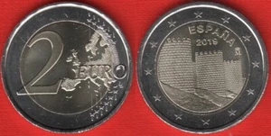 Spain 2 euro 2019 "Old town of Avila, Walls" BiMetallic UNC - Picture 1 of 1