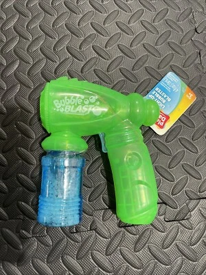 Play Day Light Up Bubble Blaster Gun Toy w/ 4oz Bubble Solution For Kids Ages 3+ - Image 1 of 2