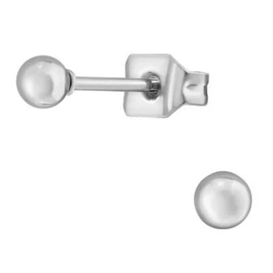 Clous d'oreille acier boule 3mm - Foto 1 di 1