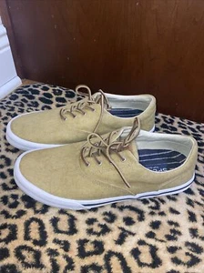 SPERRY Top Sider Men's Striper CVO Salt Washed Tan Chino STS16796 Size 8.5 - Picture 1 of 13