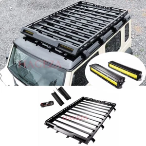 Yellow Light Lamp Roof Luggage Racks Basket Metal Carrier for Suzuki Jimny 4Door - Picture 1 of 17