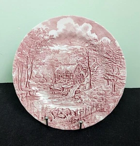 Vintage 1982 Alfred Meakin THE MILL Brown & White Dinner Plate, Ø10", England - Picture 1 of 4