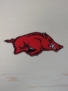 Arkansas Razorbacks 3.75-inch Iron on Applique Patch - Picture 1 of 1
