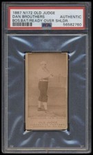 1887 Old Judge (N172)  Dan Brouthers  PSA A