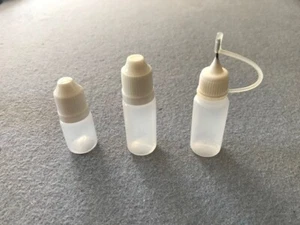 10mil & 5mil Plastic Squeeze Dropper Bottles Eye Liquid 150 piece LOT + BONUS - Picture 1 of 4