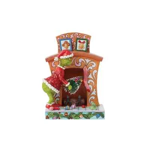 Jim Shore GRINCH SCHIEBENDER BAUM HOCHKAMINFIGUR 6015214 BRANDNEU - Bild 1 von 4
