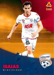 2017 2018 ADELAIDE UNITED A-League Card ISAIAS - Picture 1 of 2