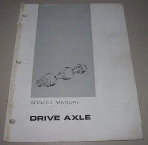 Service Manual Caterpillar Gabelstapler Drive Axle Wartungsanleitung Stand 1972 - Foto 1 di 1