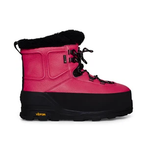 UGG SHASTA BOOT MID PINK GLOW LEATHER WOOL ALL GENDER BOOTS SIZE US M8/W9 NEW - Picture 1 of 5