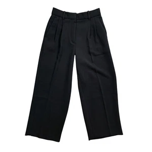 Wilfred Pants Womens 0 Black The Effortless High Waisted Wide Leg Crepe Trouser - Picture 1 of 13
