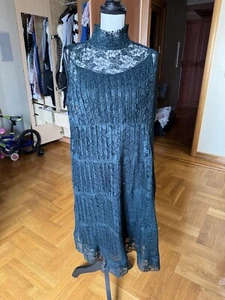 Chloe See By Chloe Lace Cocktail Dress Sz 44 USA Sz 12 Floral Forest Green - Picture 1 of 23