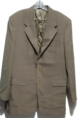 Blazer Abrigo Deportivo ORVIS Mezcla Lana Para Hombre 46 L Botones Orvis Marrón Claro Tono Dorado Foto 1 de 4