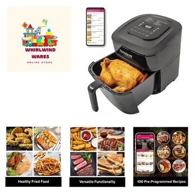 Freidora de aire Brio 7 en 1, 7,25 cuartos con controles digitales de un solo toque, 50°-400°F Te... Foto 1 de 4