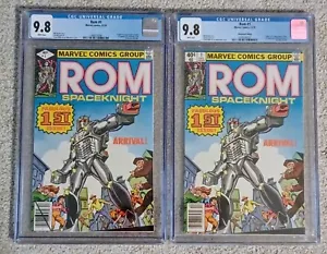 ROM #1 CGC 9.8 Set Direct & Newsstand Variant Marvel 1979 1st Appearance - Picture 1 of 4