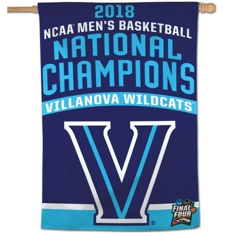 VILLANOVA WILDCATS 2018 NCAA MEN'S BASKETBALL NATIONAL CHAMPIONS FLAG 28"X40" Cover
