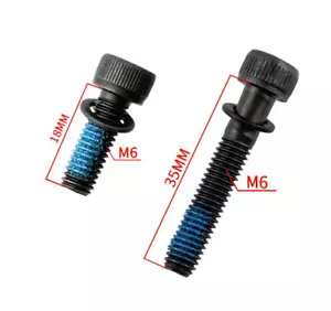 2 x MTB Bike Bicycle Disc Brake Mount Adaptor Fix Steel Screws Bolts M6 18/35mm - Picture 1 of 6