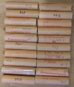 Coins 20 X 2 Pfennig Original Rolls 1971-1982 In Brillant Uncirculated 5 - Picture 1 of 1