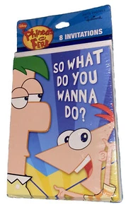 NEW*Disney*PHINEAS AND FERB*8~INVITATIONS PARTY SUPPLIES*Birthday* - Picture 1 of 4