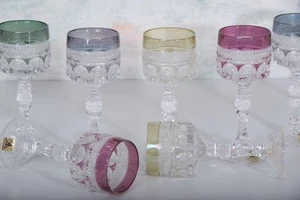 11 Anna Hütte Bleikristall Römer versch. Farben 1970er Jahre - Bild 1 von 8