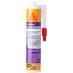 SikaMur InjectoCream100 inyección de pozo humedad de pared bloqueo horizontal 300 ml - Imagen 1 de 7