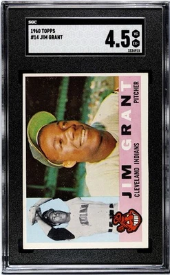 1960 Topps Jim Grant Cleveland Indians #14 SGC 4.5 - Image 1 of 2