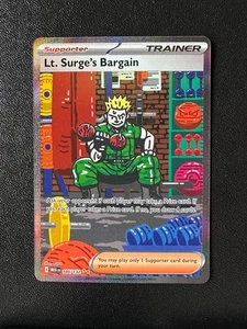 POKEMON TCG - MEGA EVOLUTION - LT. SURGE'S BARGAIN 185/132 - Picture 1 of 2