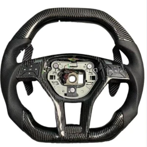 Carbon Fiber Steering Wheel For Mercedes-Benz CLA W212 GLE GLS 2010-2015 - Picture 1 of 5