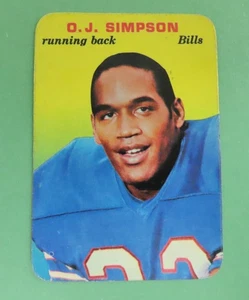 1970 Topps Super Glossy OJ SIMPSON #22 (RC) Buffalo Bills HOF "THE JUICE" - Bild 1 von 5